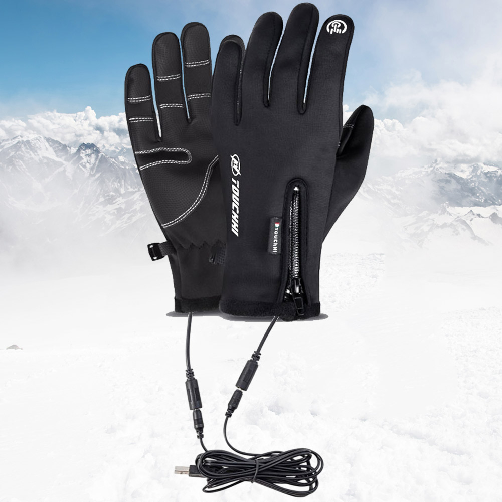 USBタッチスクリーン付き電気温水手袋,加熱ハンドウォーマー - Heat Resistant Glove のレビューと価格