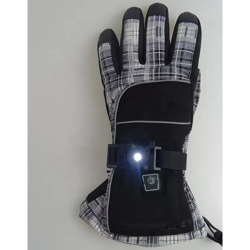 新デザインバッテリー加熱式防水防寒アウトドアウィンタースキー - Ski Glove Waterproof のレビューと価格