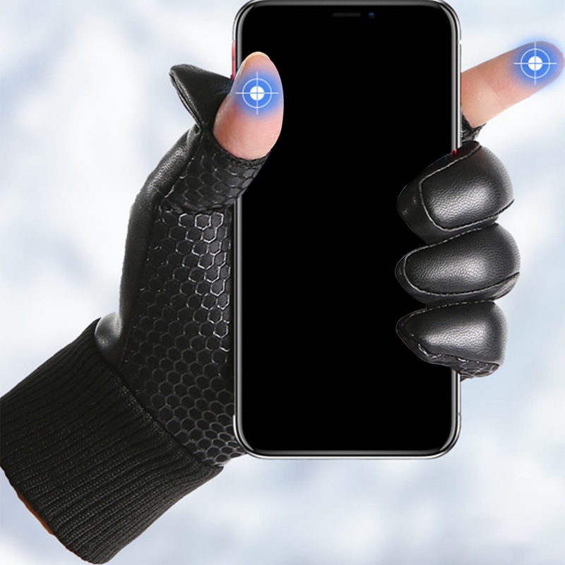 男性用バイク用グローブ、サイクリング用グローブ。PUレザー製 - Ski Glove Waterproof のレビューと価格